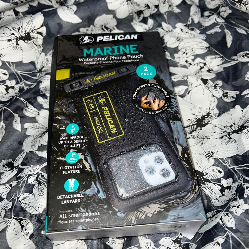 Pelican Marine Waterproof Phone Pouch 2 pack - NWT